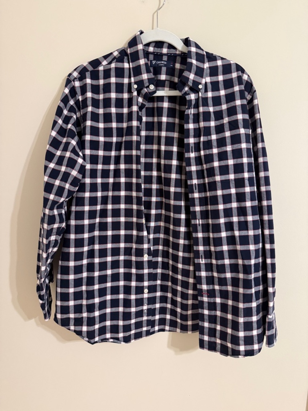 Cremieux Classic Fit Plaid Button Down Shirt SZ MED